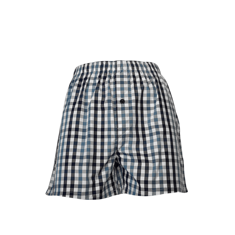 Woven Boxers, Bamboo Viscose Polyester Poplin Check Gingham